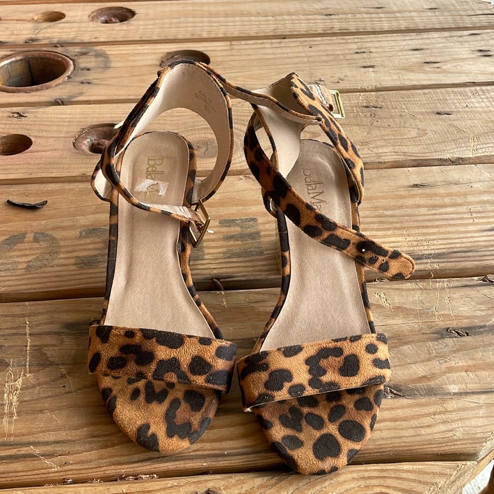 Cheetah print with gold heel